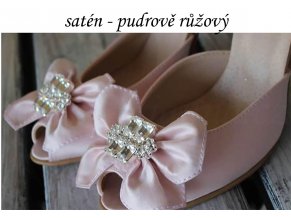 Satén pudrově růžová