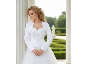 BF-40 bílé bolerko ke svatebním šatům