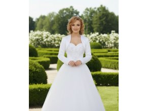 BF-40 bílé bolerko ke svatebním šatům