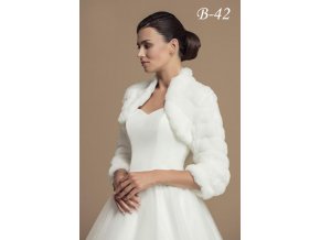 B-42 bílý kožíšek
