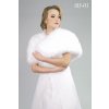 Svatební kožešinový šál - bílý: BS-01