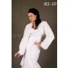 Kožešinové svatební bolerko - ivory: BS-10K, vel. 36 a 40