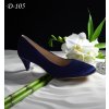 D-105 blue plesové boty na nízkém podpatku
