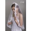 Svatební závoj se španělskou krajkou Z-98 biely, dopredaj