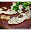 D 401 gold sandal