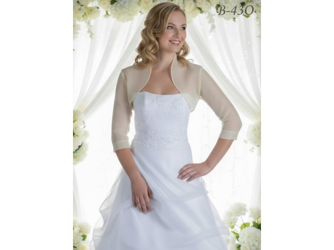 B-43O bolerko na svadobné šaty