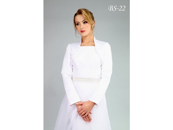 BS-22 biele bolerko na šaty