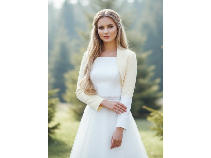 BS-22 svadobne bolerko s dlhym rukavom