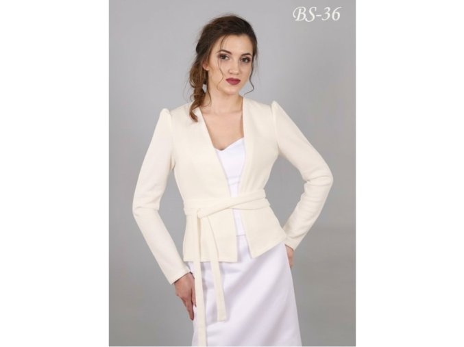 BS-36 svadobny kabatik ivory