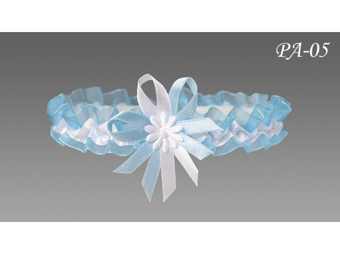 PA-05 modrý podväzok pre nevestu