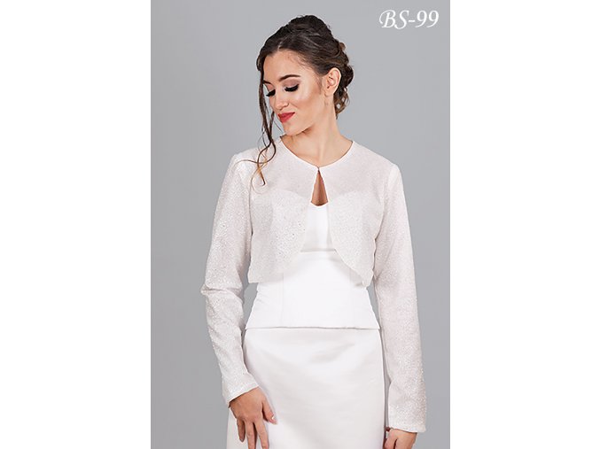 BS-99 biele bolerko na šaty