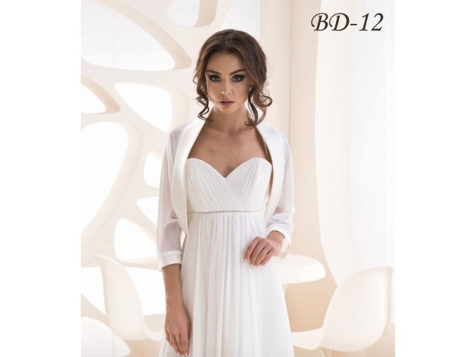 BD-12 biele bolerko na šaty