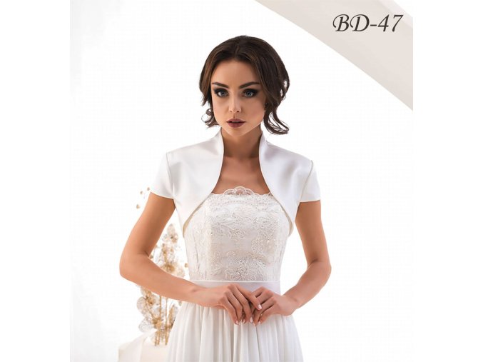 BD-47 biele bolerko na šaty