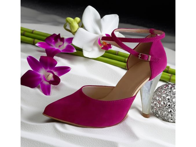 DN 207T fuchsia topánky na svadbu
