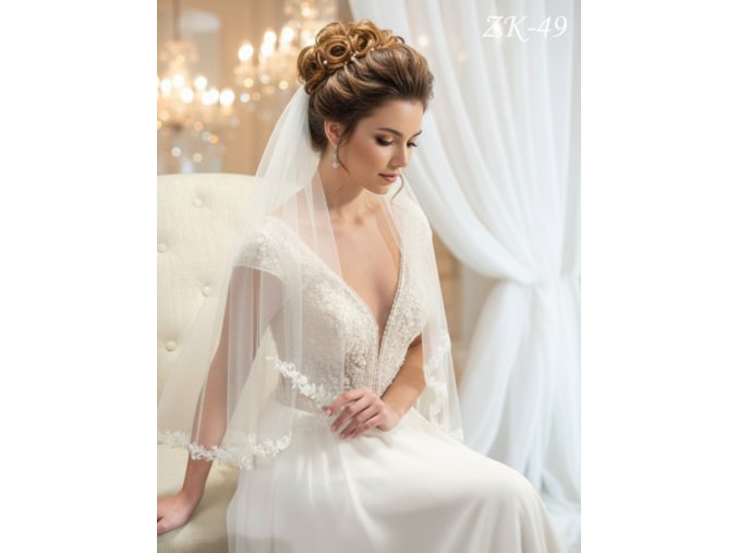 ZK-49 svadobny závojZK 49 2