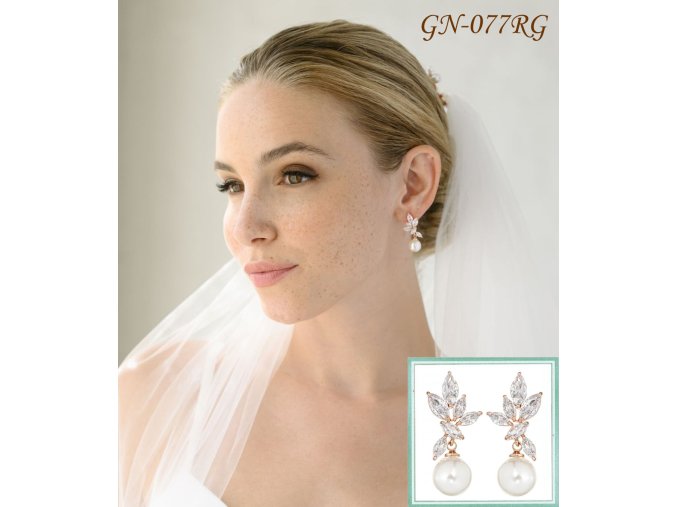 GN-077RG perlové náušnice