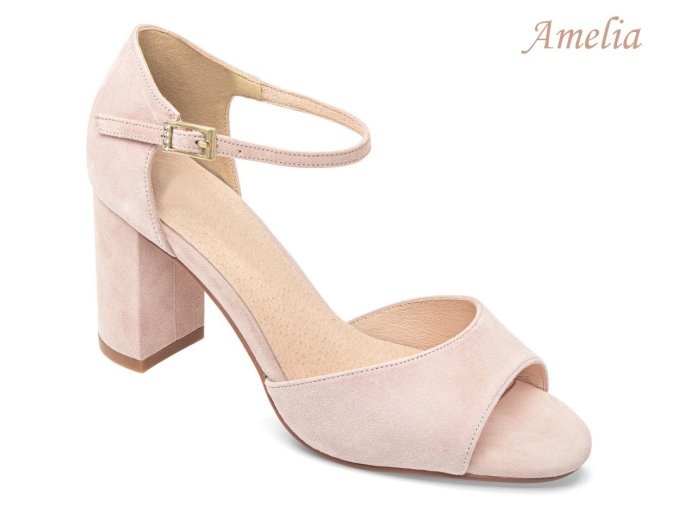Amelia Blush sandale na svadbu