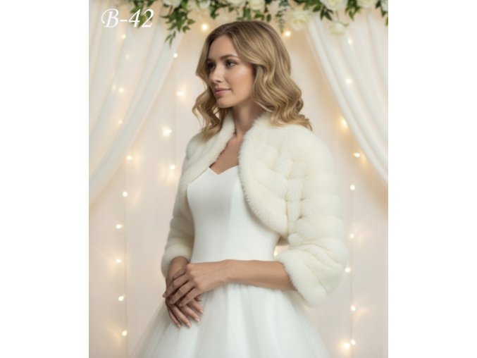 B-42 svadobný kožúšok
