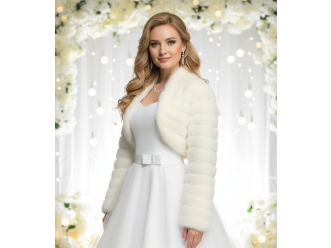 B-800 svadobný kožúšok