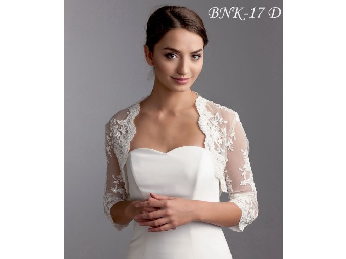BNK-17D cipkovane bolerko na svadobne saty
