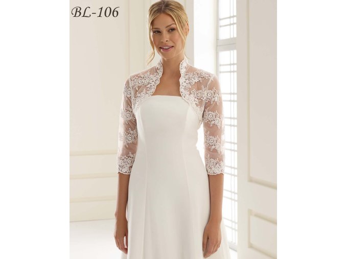 BL-106 svadobne bolerko cipkovane