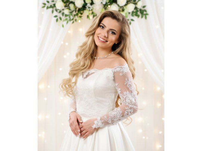 BD-109 svadobne bolerko cipkovane