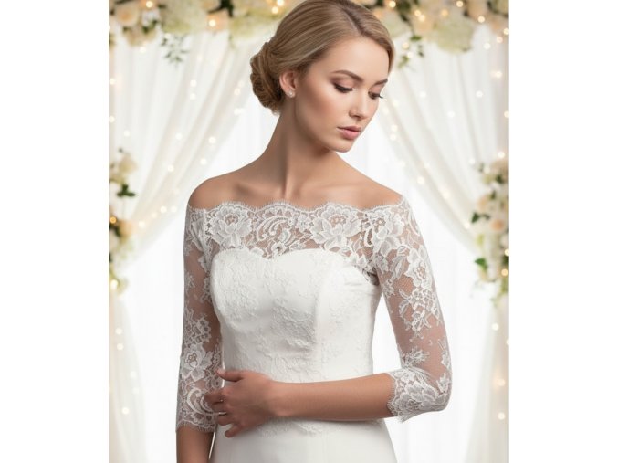 BNK-61 bolerko na svadobné šaty
