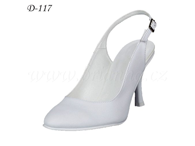 D-117 biele lodičky na svadbu