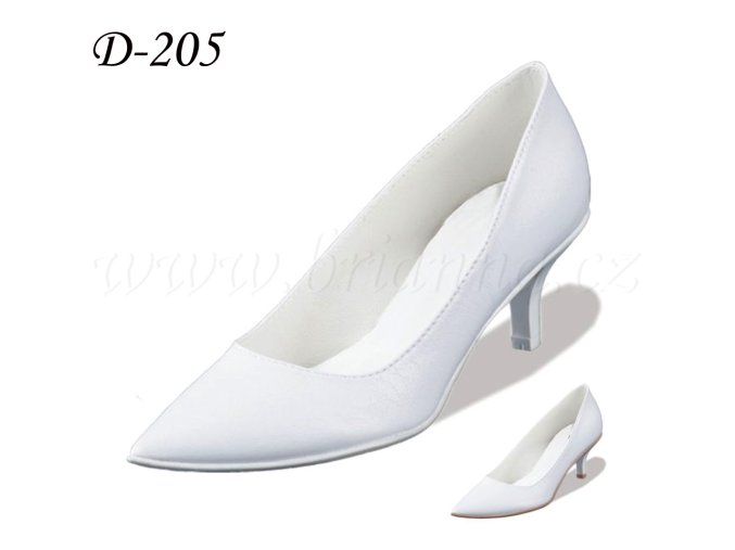 D-205 biele lodičky na svadbu