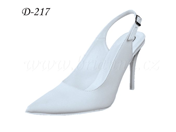 D-217 biele lodičky na svadbu