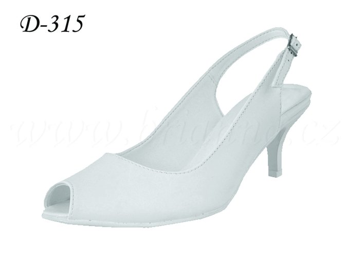 D-315 biele lodičky na svadbu