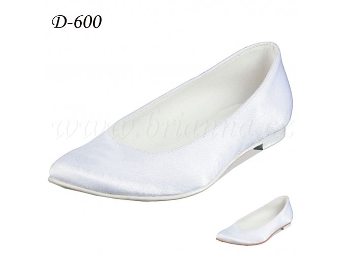 D-600 biele balerínky