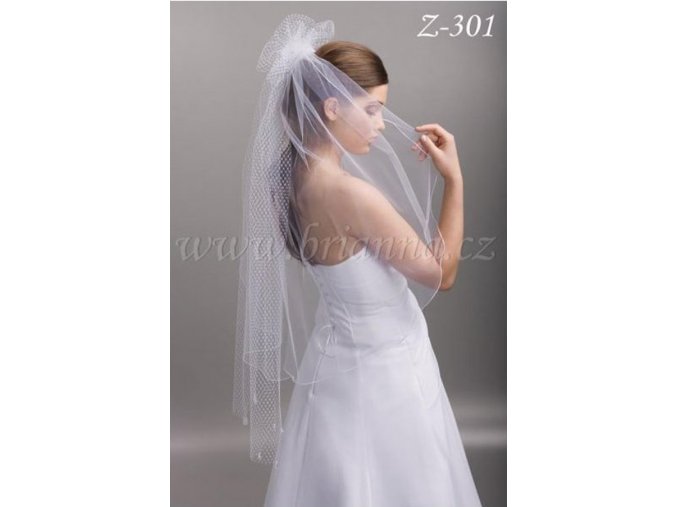 4561 nylonovy svatebni zavoj z 301 ivory sleva