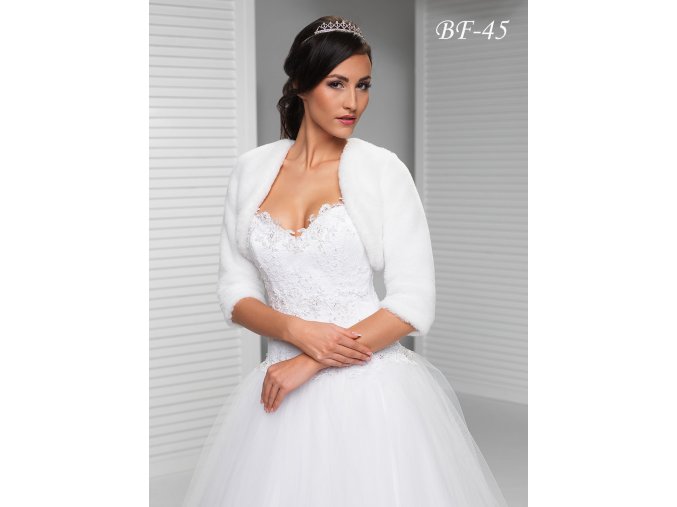 BF-45 biele bolerko na šaty