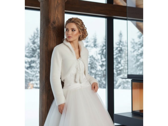 BF-39 biele bolerko na šaty