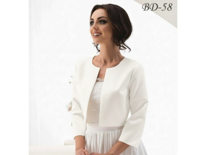 BD-58 bolerko k svadobným šatám