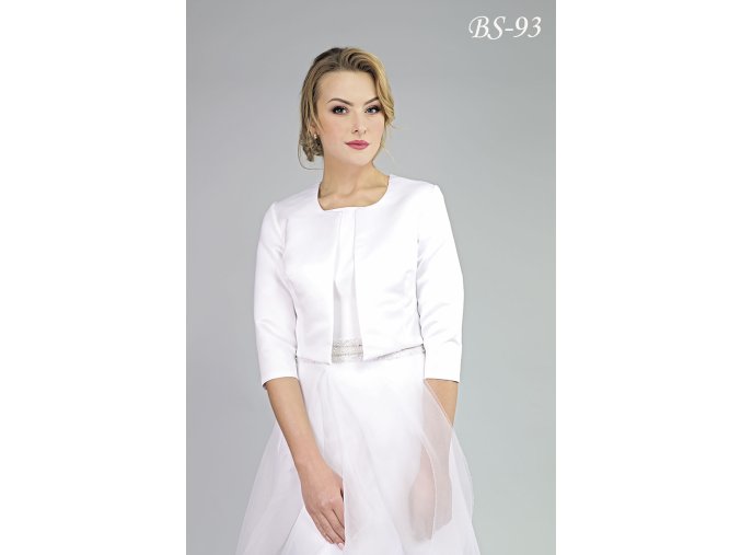 BS-93 biele bolerko na šaty