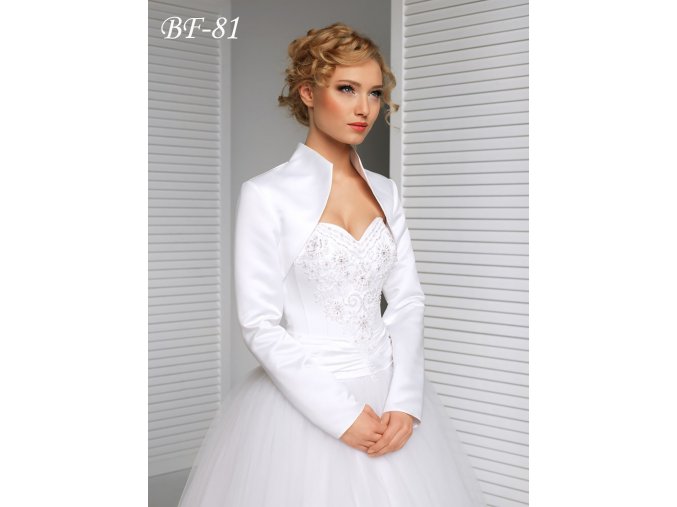 BF-81 svadobne bolerko s dlhym rukavom