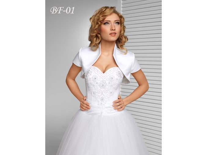BF-01 biele bolerko na šaty