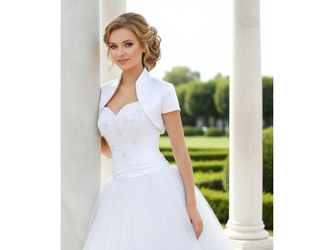 BF-01 biele bolerko na šaty