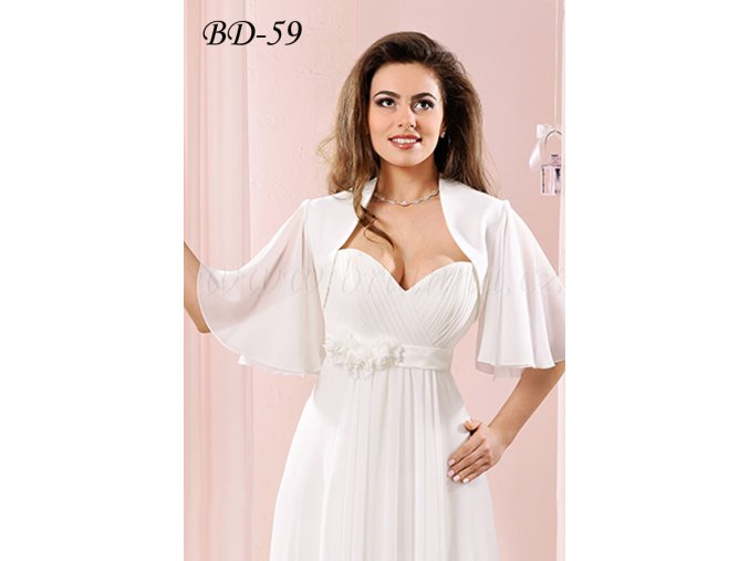 BD-59 biele bolerko na šaty
