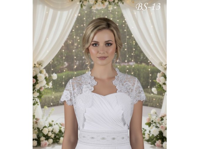 BS-13 svadobne bolerko cipkovane