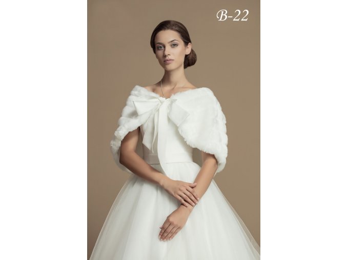 B-22 pelerina na svadobne saty