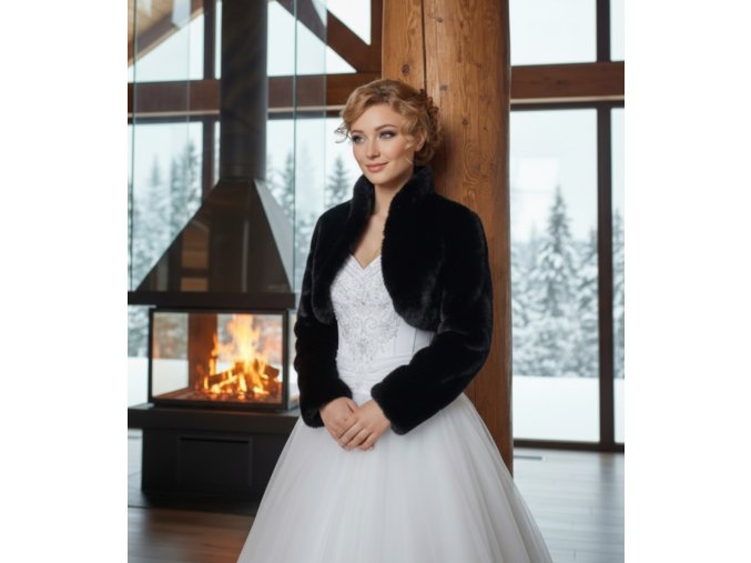 BF-26 čierny kožúšok