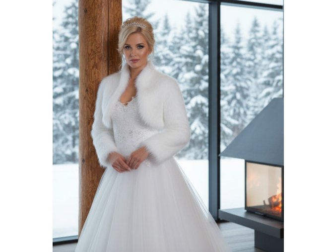 BF-61 svadobný kožúšok