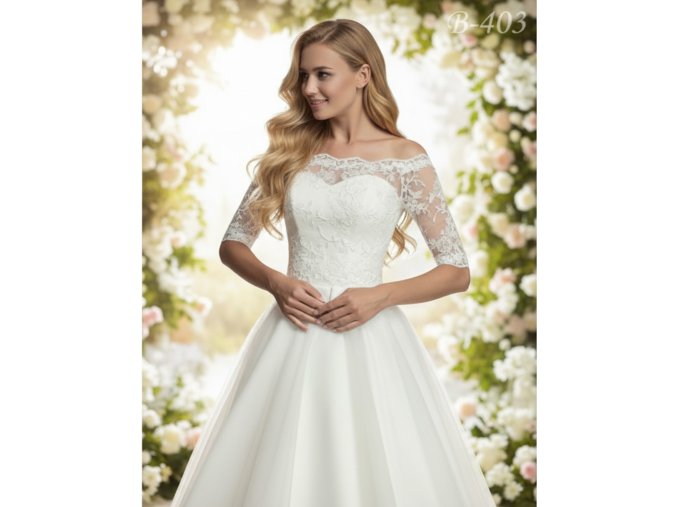 B-403 cipkovane bolerko na svadobne saty