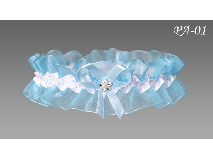 PA-01 modry podvazok pre nevestu