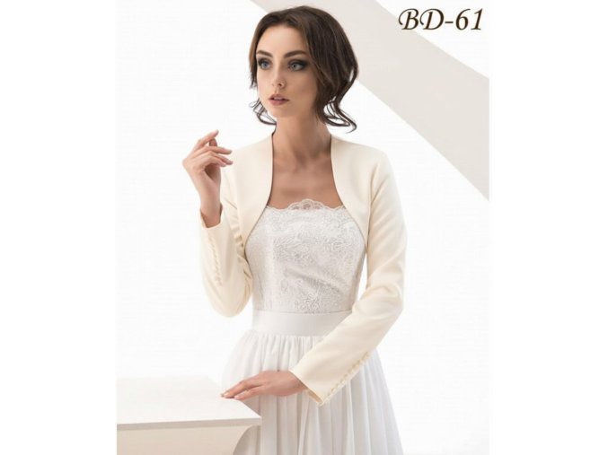 BD-61 svadobne bolerko s dlhym rukavom