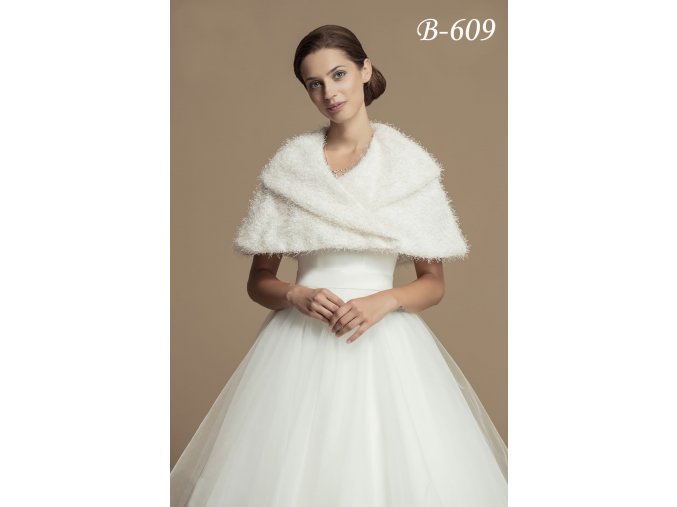 B-609 pelerina na svadobne saty