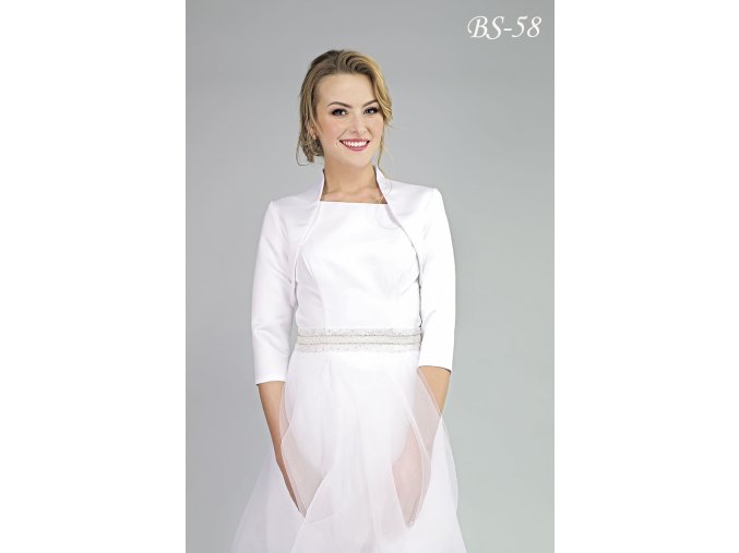 BS-58 biele bolerko na šaty